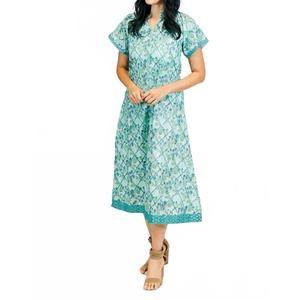 NEW CLARA THE LABEL blair midi dress in blue bell